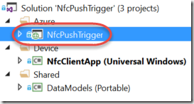 NfcPushTrigger API App